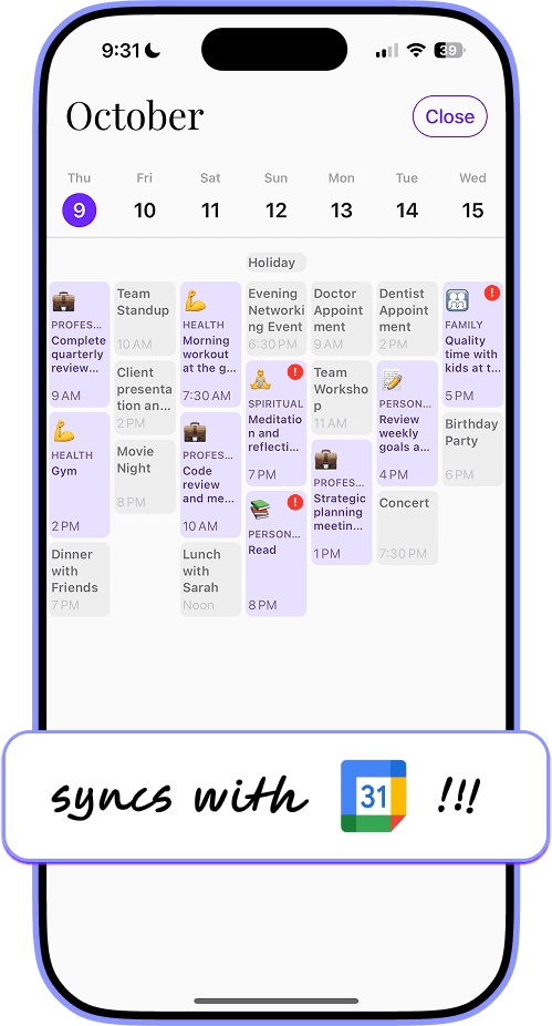 Daily follow through